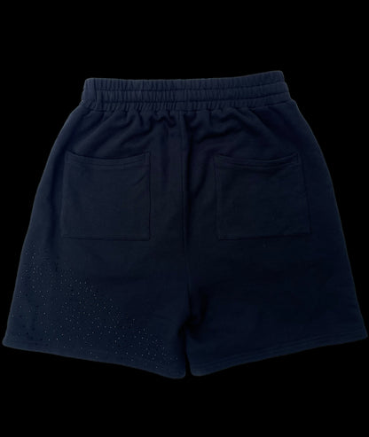 Black Rhinestone Shorts