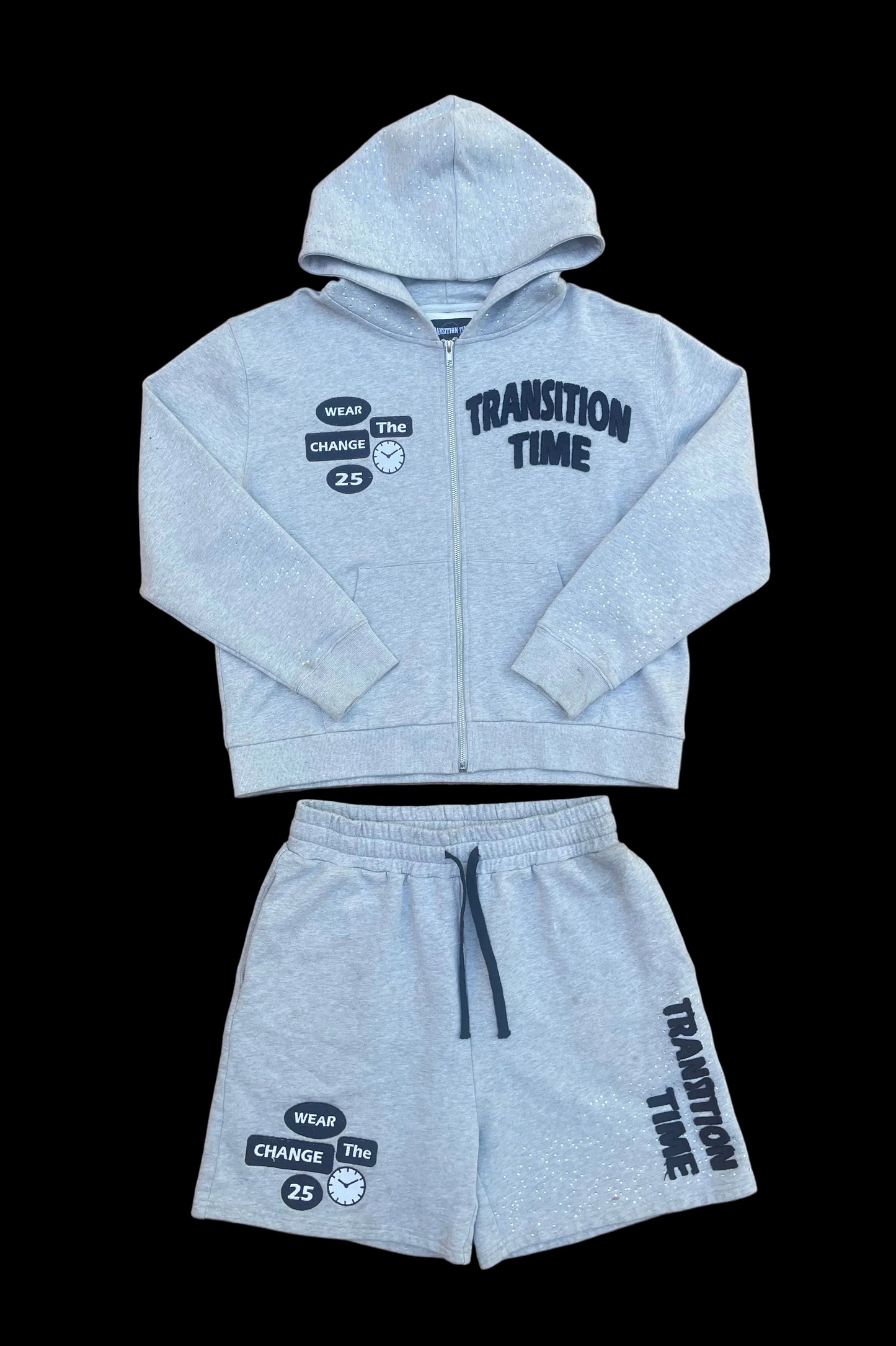 Distressed Rhinestone Set